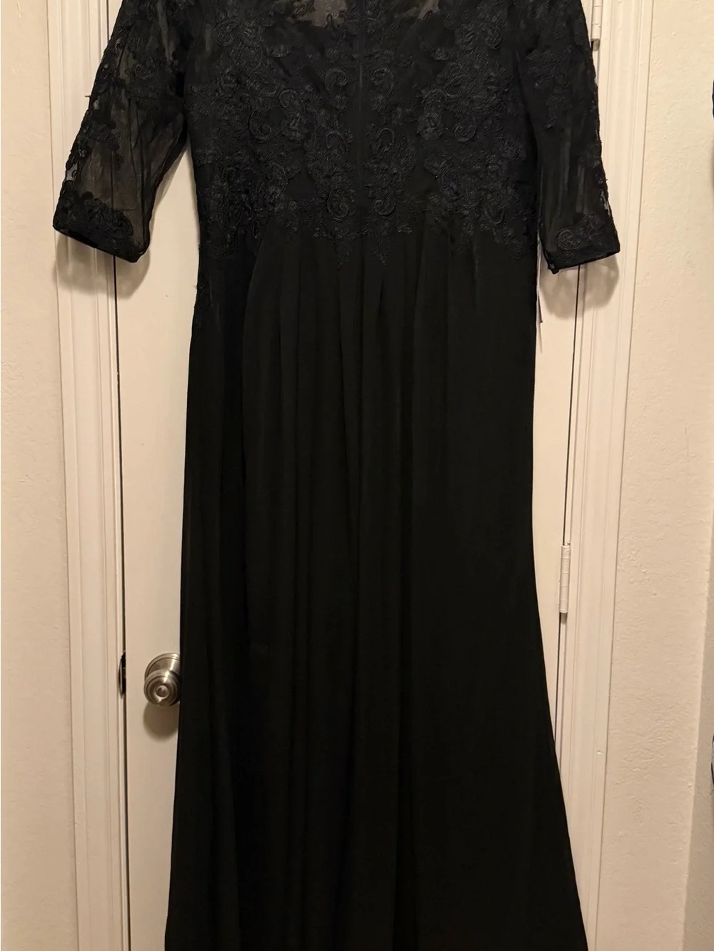 Azazie Calanthe Lace Bodice Maxi Dress A16 Size NWT - Picture 4 of 11